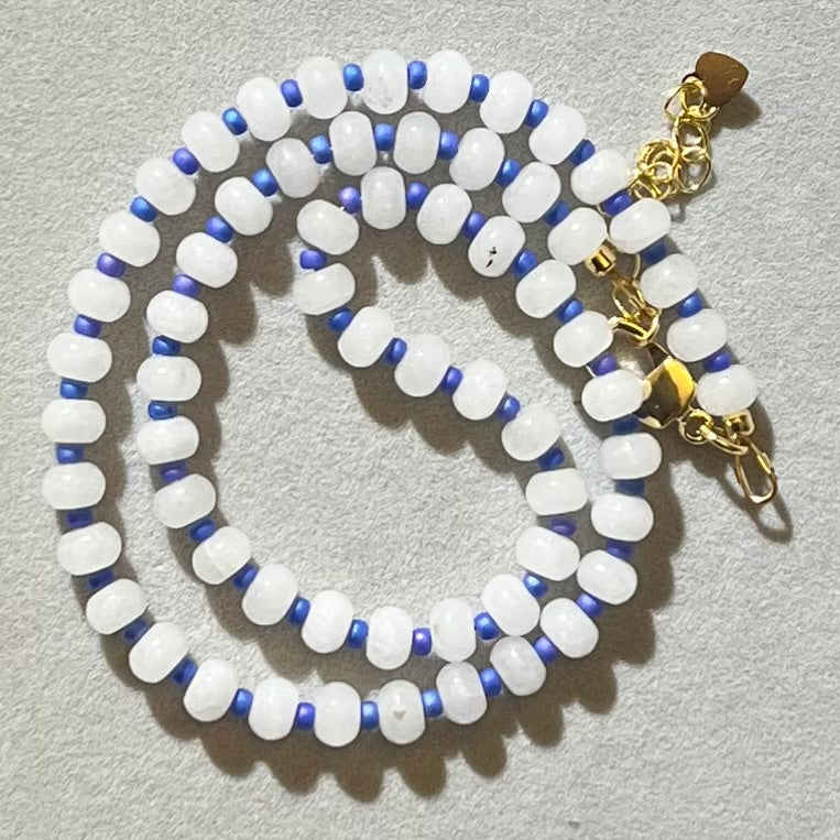 Gemstone and Seed Bead Necklace