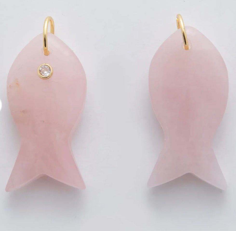 Gemstone Fish Pendant