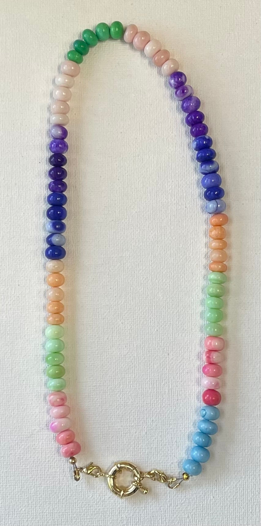 Rainbow Candy Opal Necklace