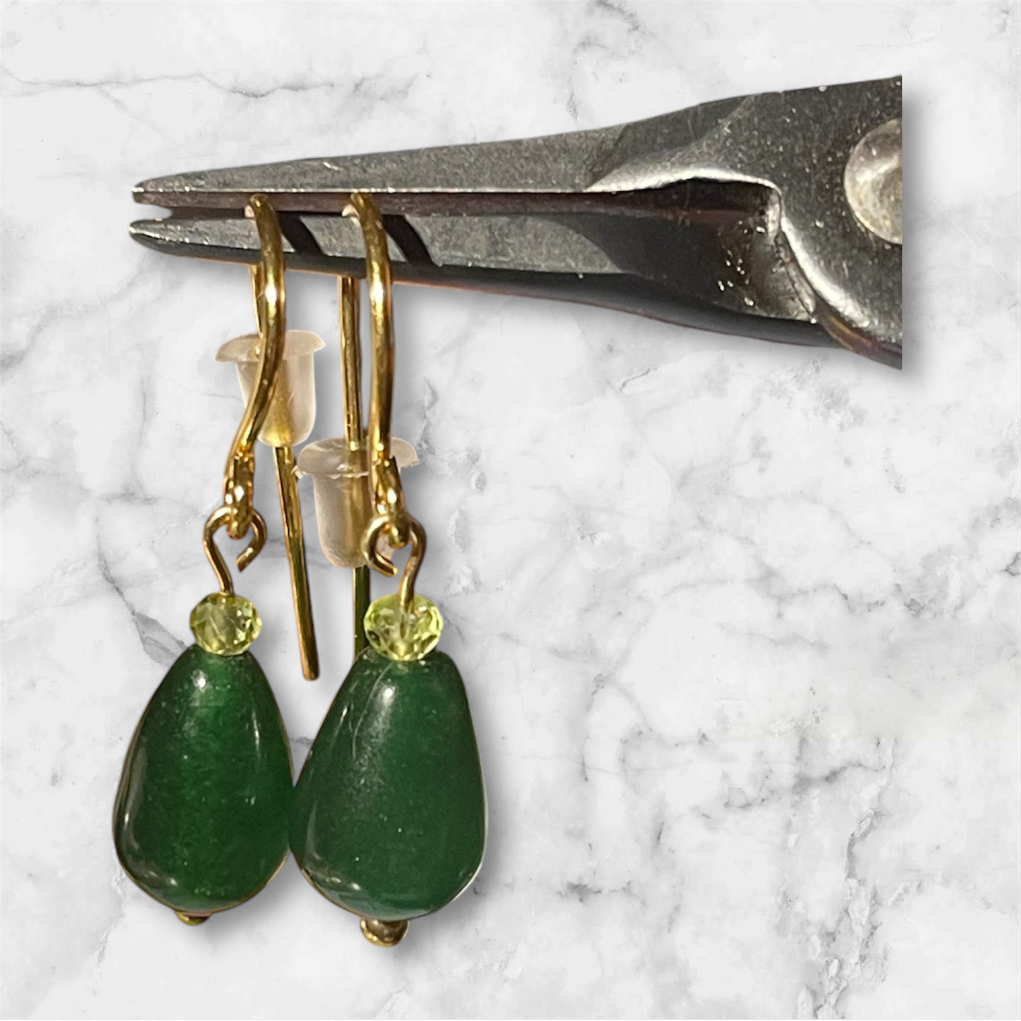 Jade Teardrop Earrings