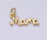 Gold Filled ‘Mama’ Cursive Script Charm