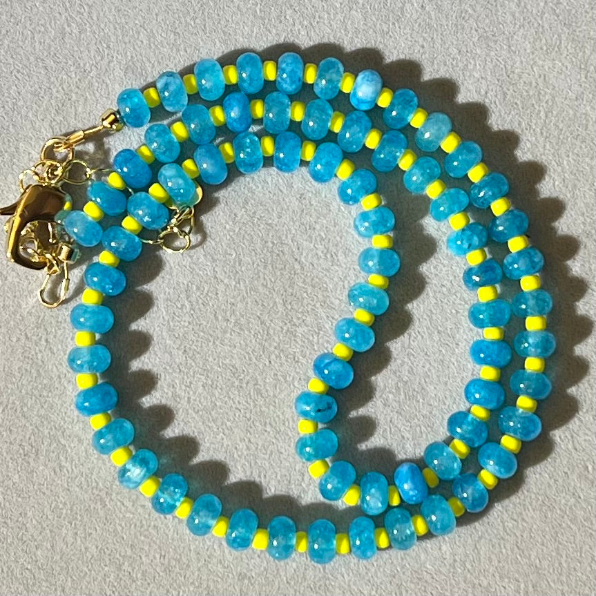 Gemstone and Seed Bead Necklace