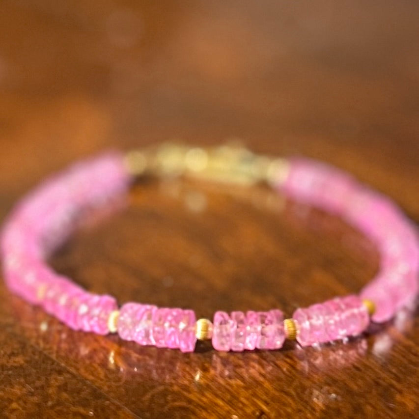 Pink Topaz Bracelet