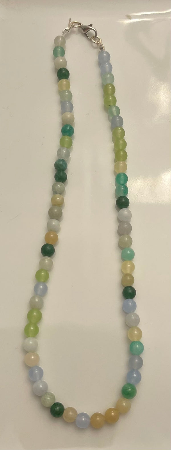 Round Bead Gemstone Necklace