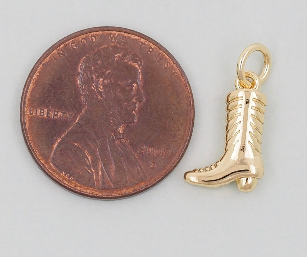 Gold-Filled Cowboy Boot Charm