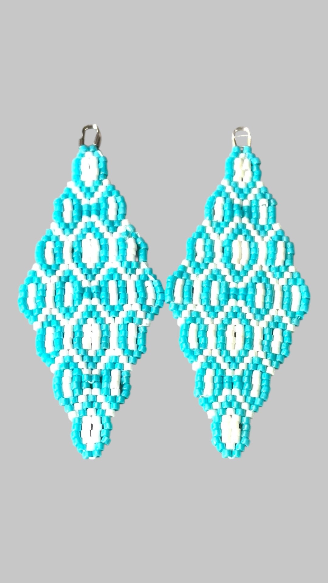 Turquoise Lattice Earrings