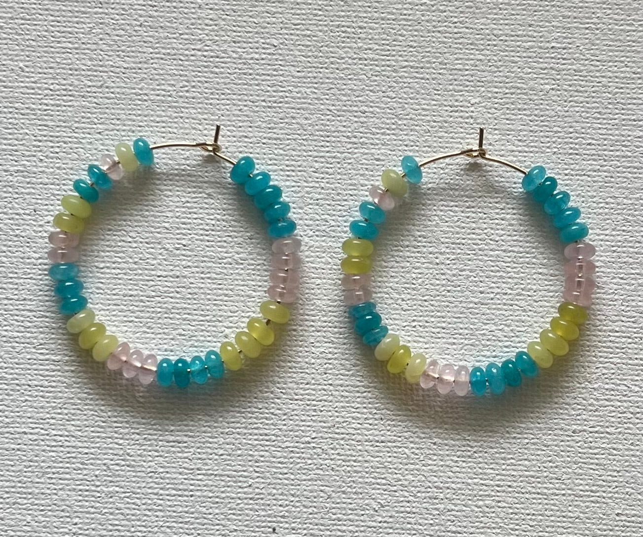 ‘Rad’ Gemstone Hoops