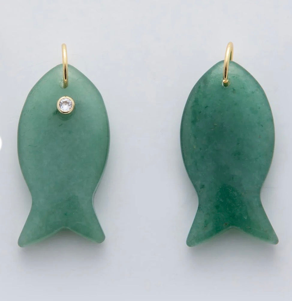 Gemstone Fish Pendant