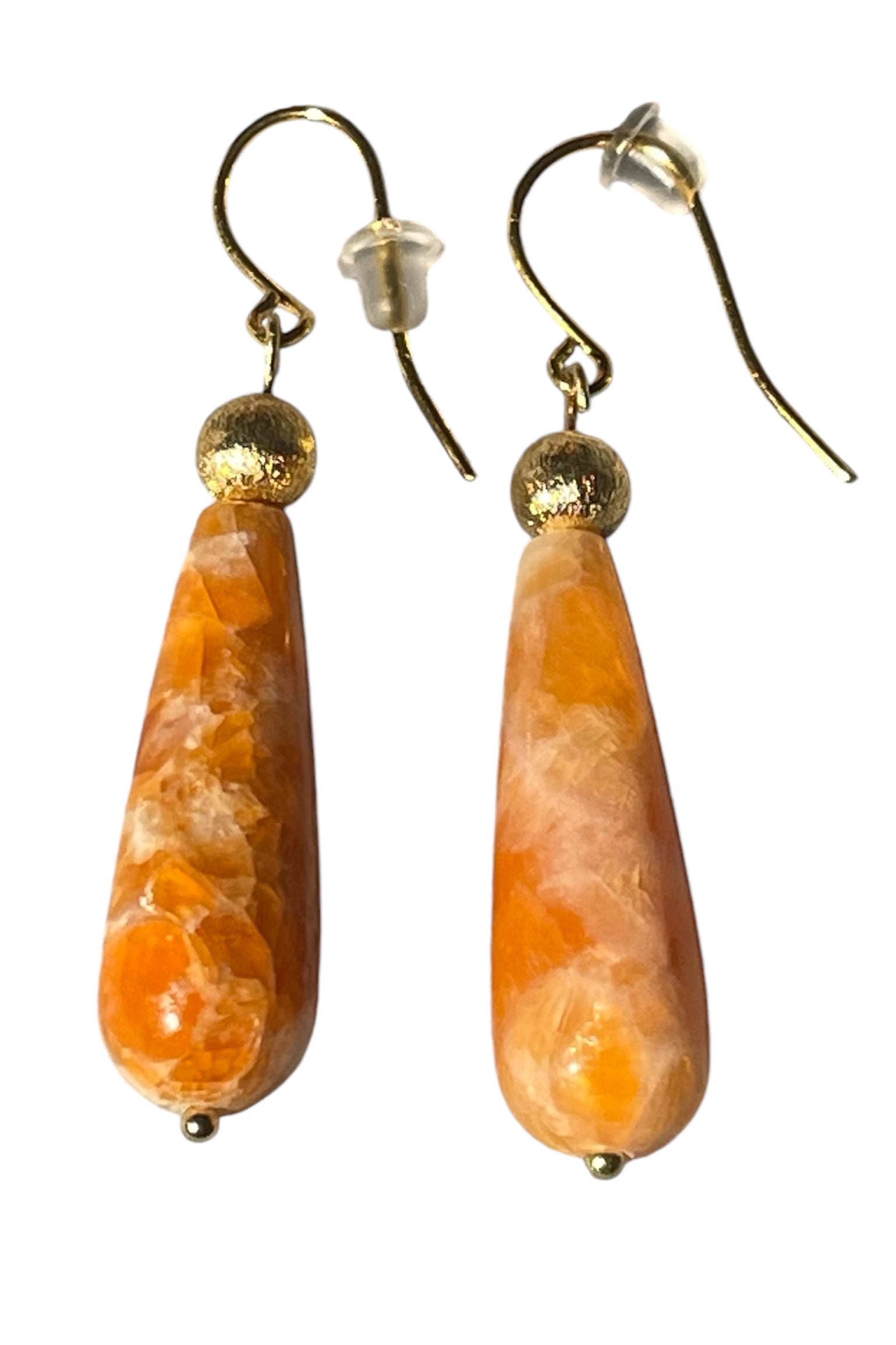 Sunstone Teardrop Earrings