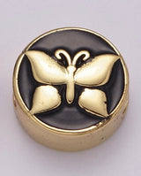 Gold-Fill and Enamel Slider Bead