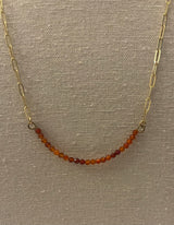 Gemstone and Chain Necklace