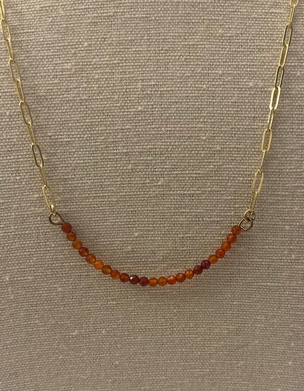 Gemstone and Chain Necklace