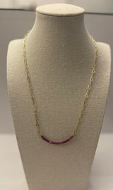 Gemstone and Chain Necklace