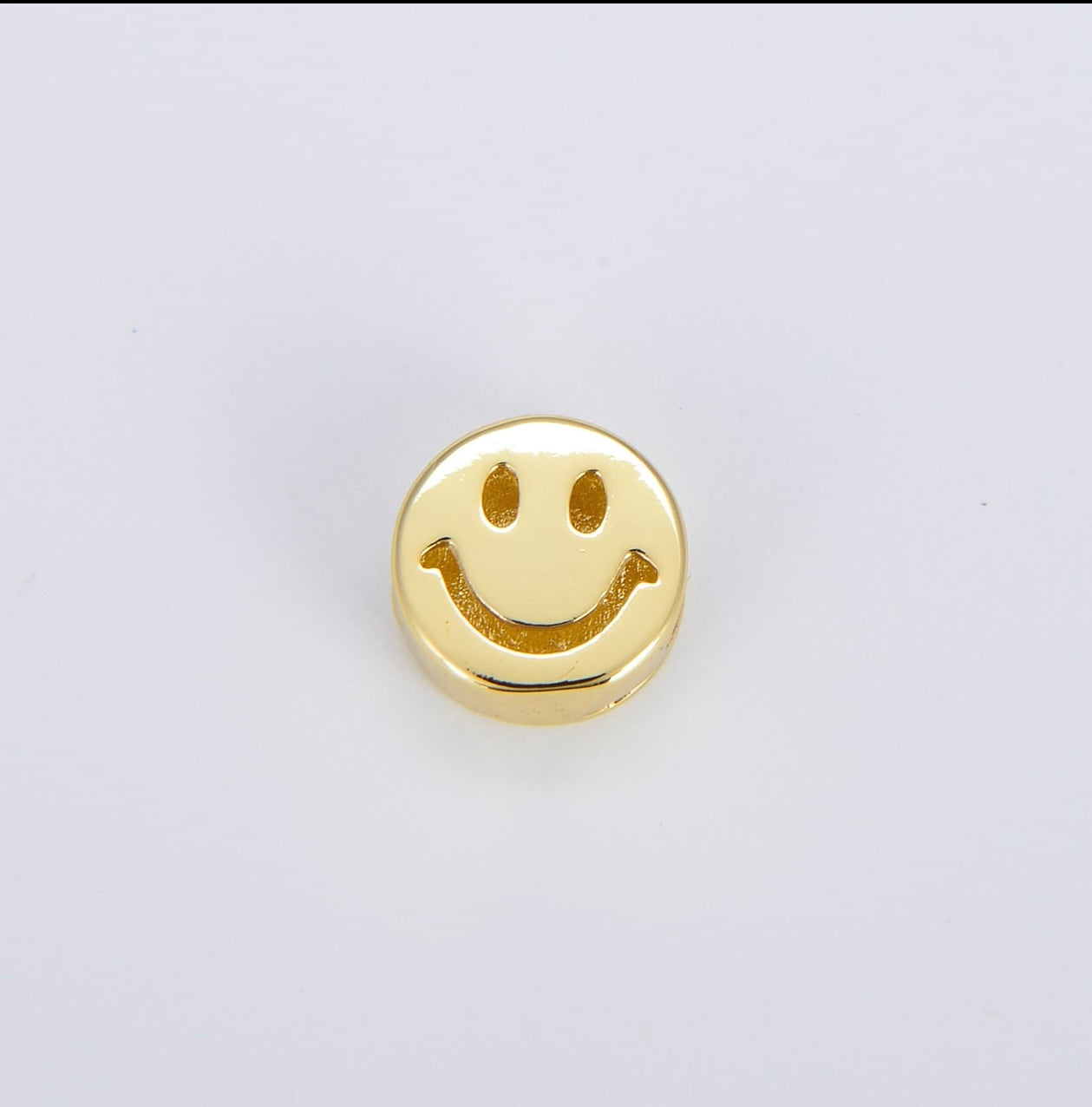 Gold-Fill Happy Face Slider Bead