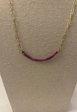 Gemstone and Chain Necklace