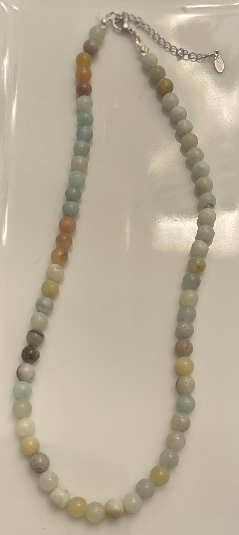 Round Bead Gemstone Necklace