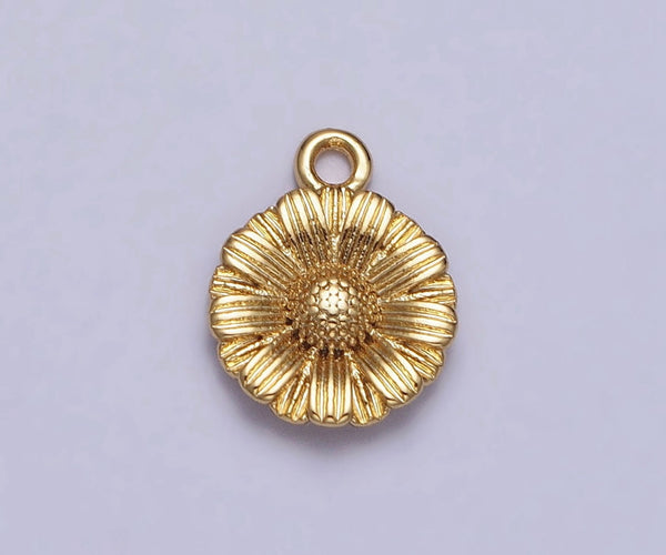 Gold-Filled Sunflower Charm