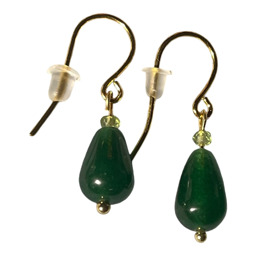 Jade Teardrop Earrings