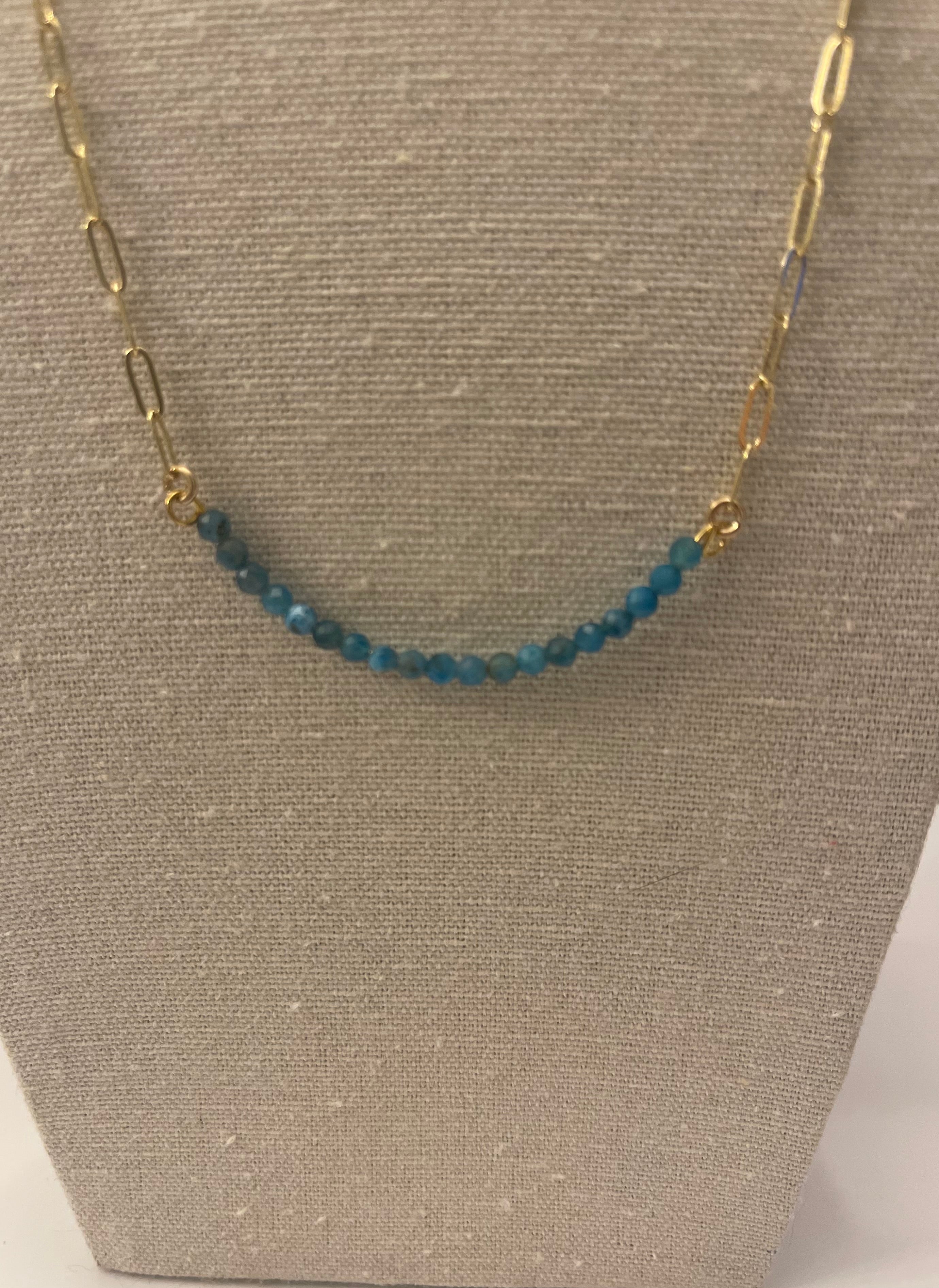 Gemstone and Chain Necklace