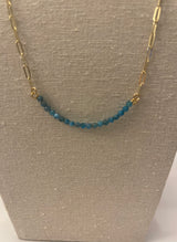 Gemstone and Chain Necklace