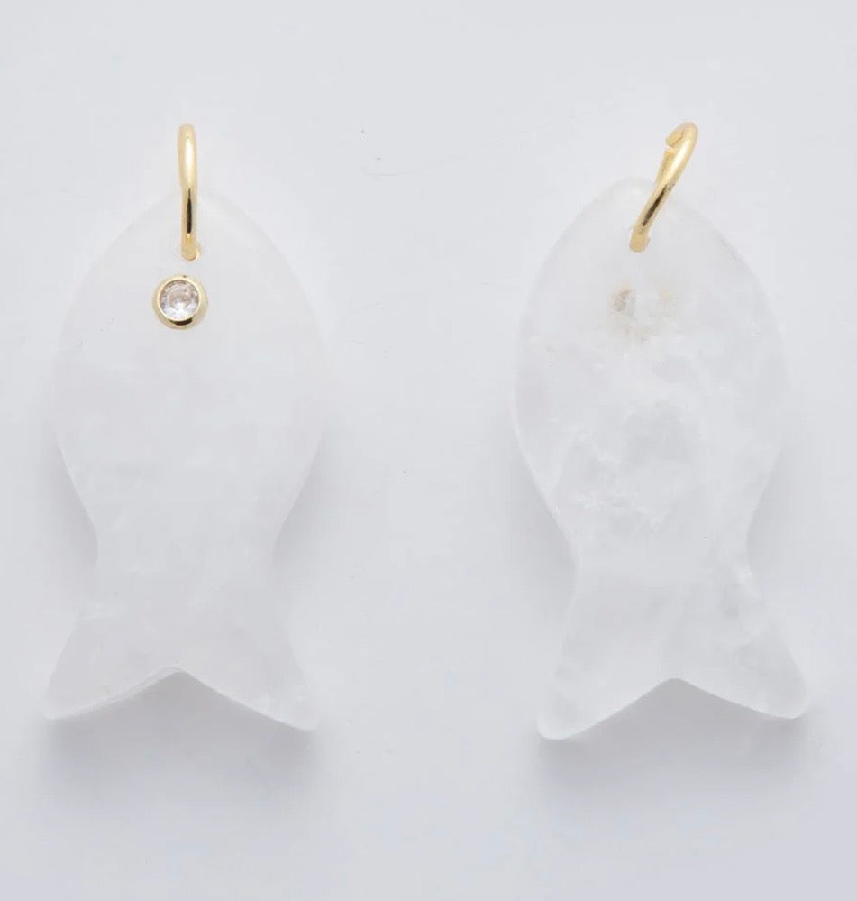 Gemstone Fish Pendant