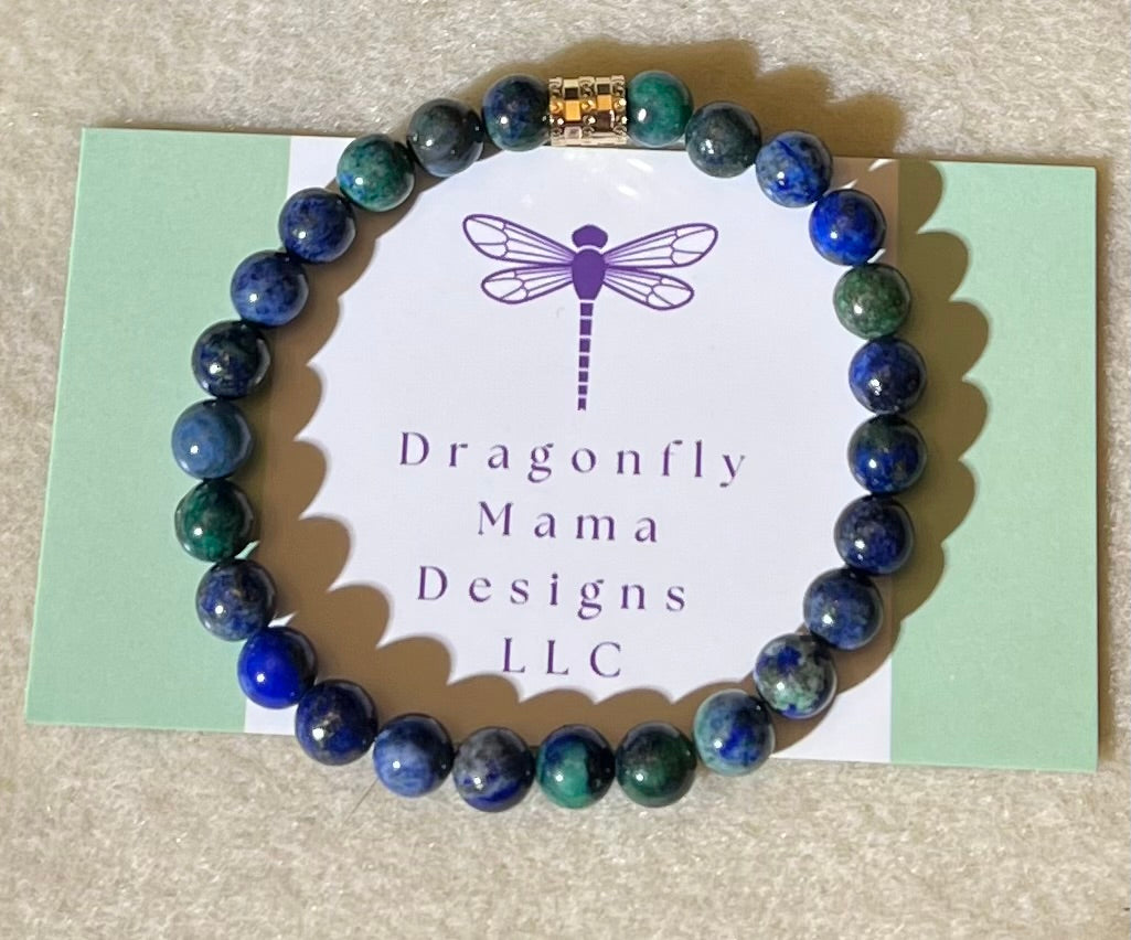 Chrysocolla-Azurite Bracelet