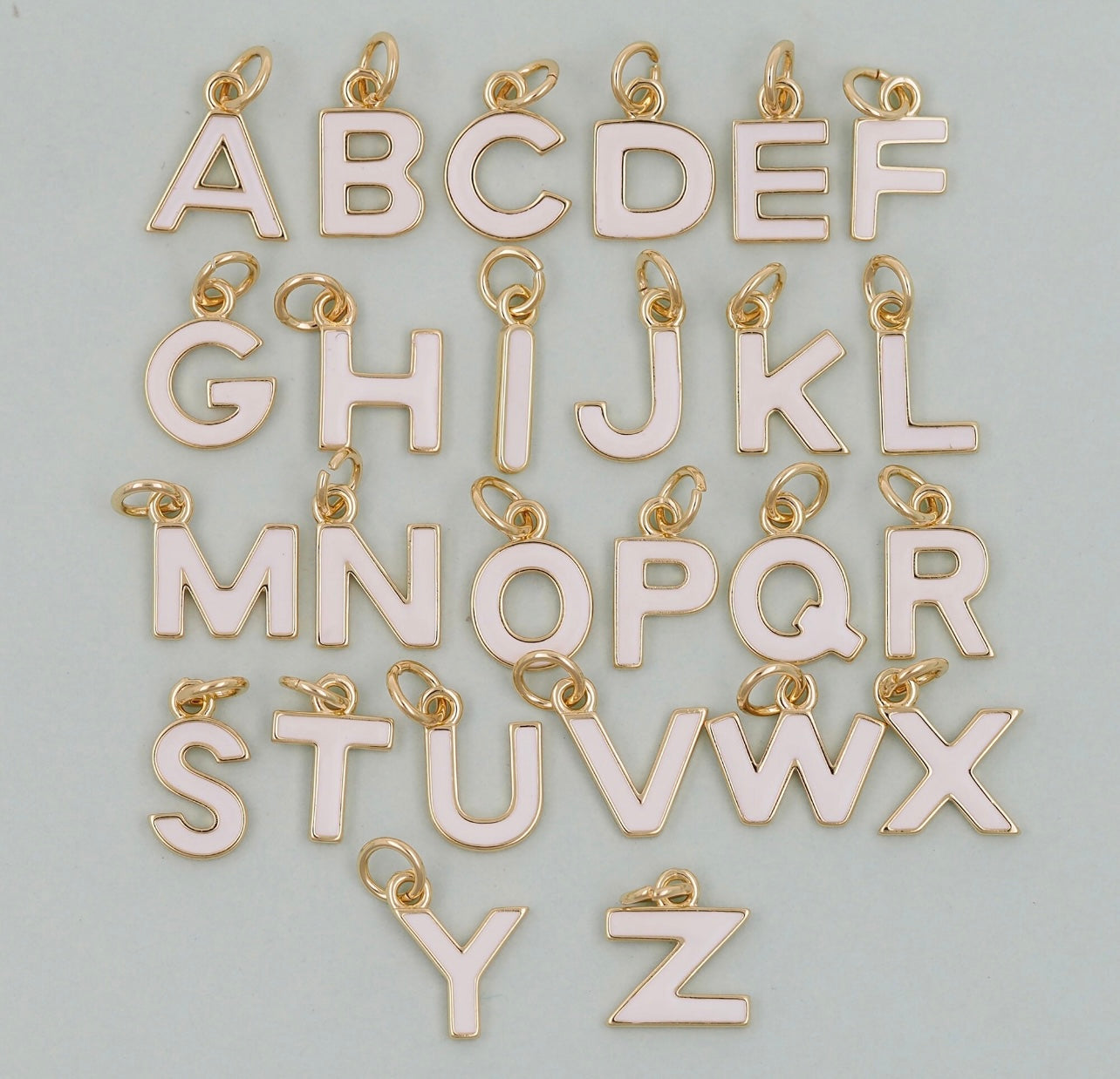 Gold-Fill and White Enamel Letter