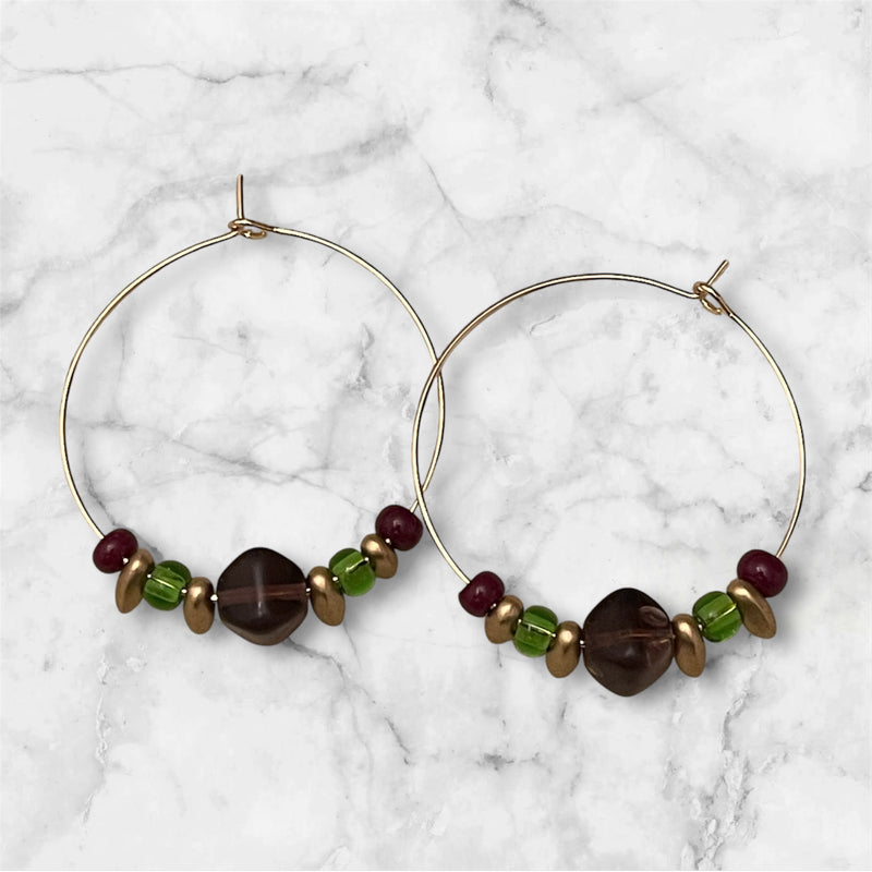 Czech Glass Hoops