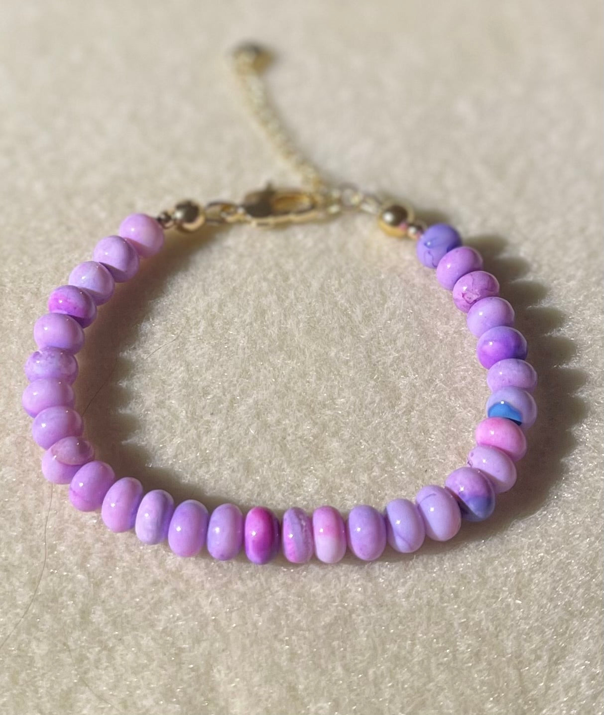 Pink and Purple Opal Bracelet