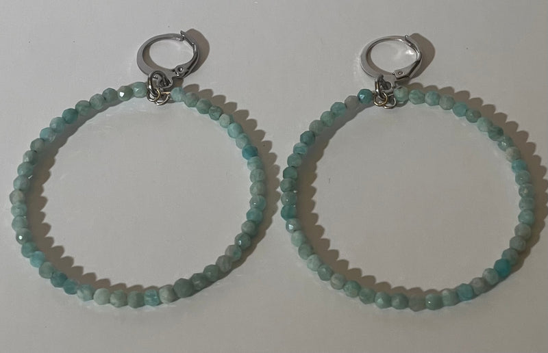 Gemstone Hoops