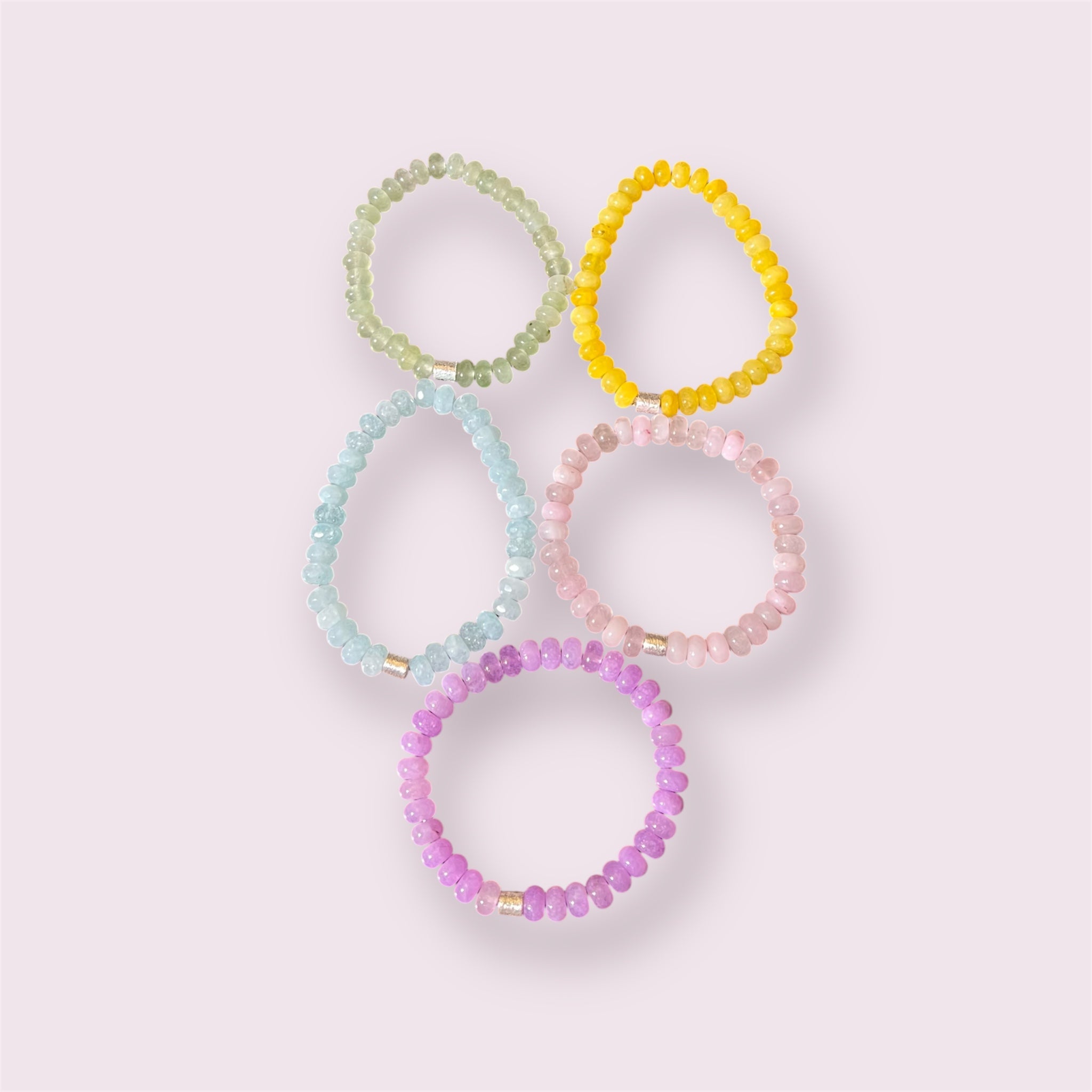 Pastel Gemstone Bracelets