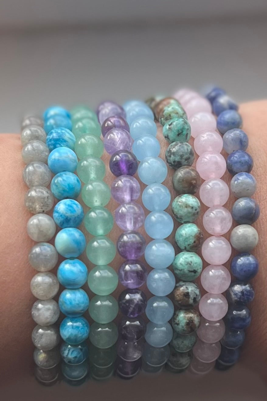 Gemstone Stretch Bracelet (6mm beads)