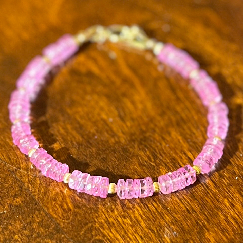 Pink Topaz Bracelet