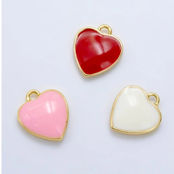 Enamel Heart Charm