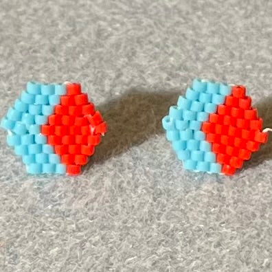 Hexagon Post Earrings