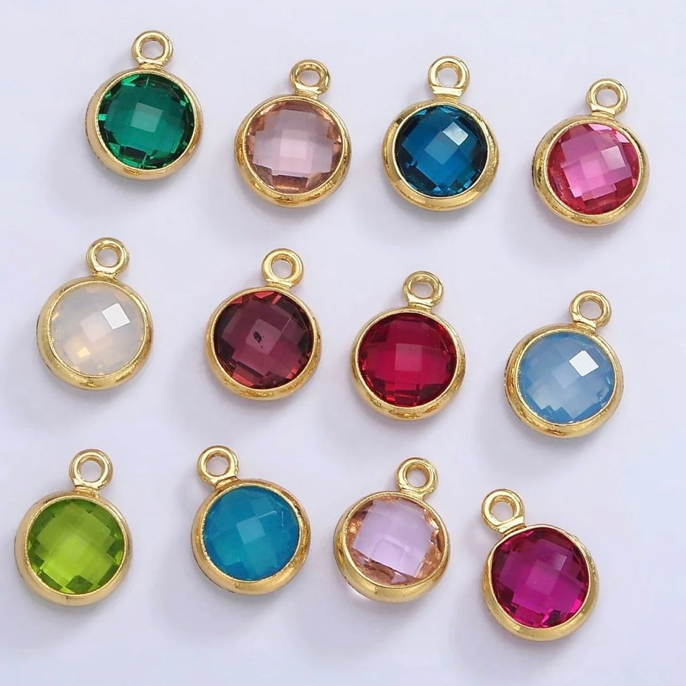 Initial and Birthstone Pendant Necklace