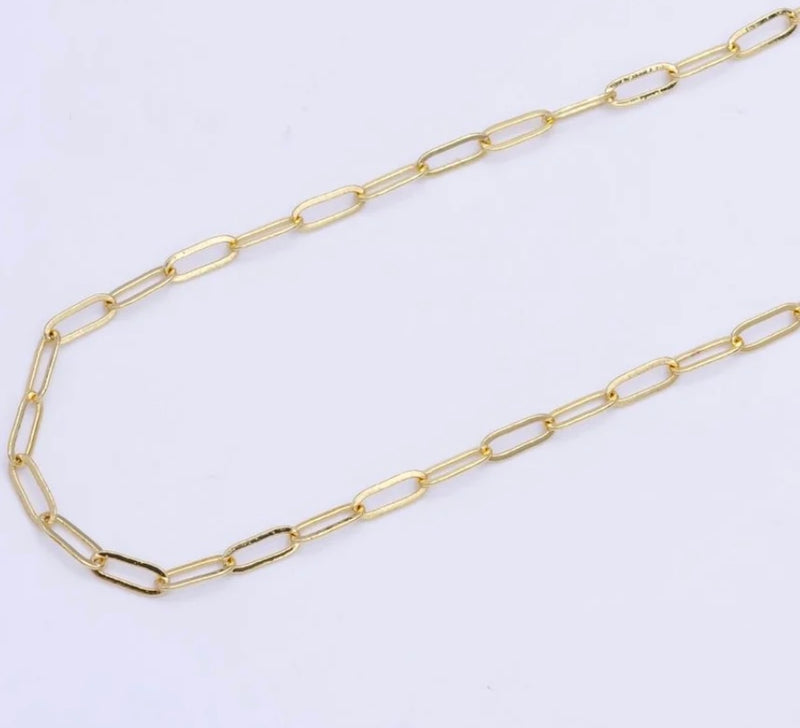 Gold-Filled Paperclip Chain