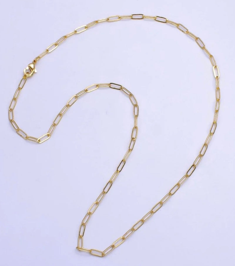 Gold-Filled Paperclip Chain