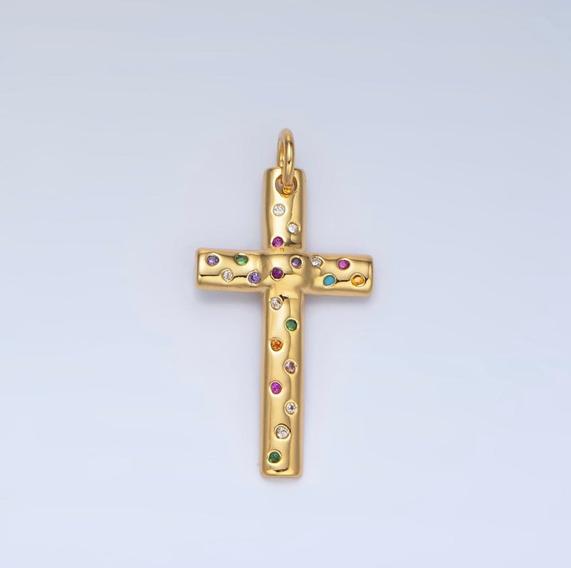 Gold-Fill Multicolor Cross