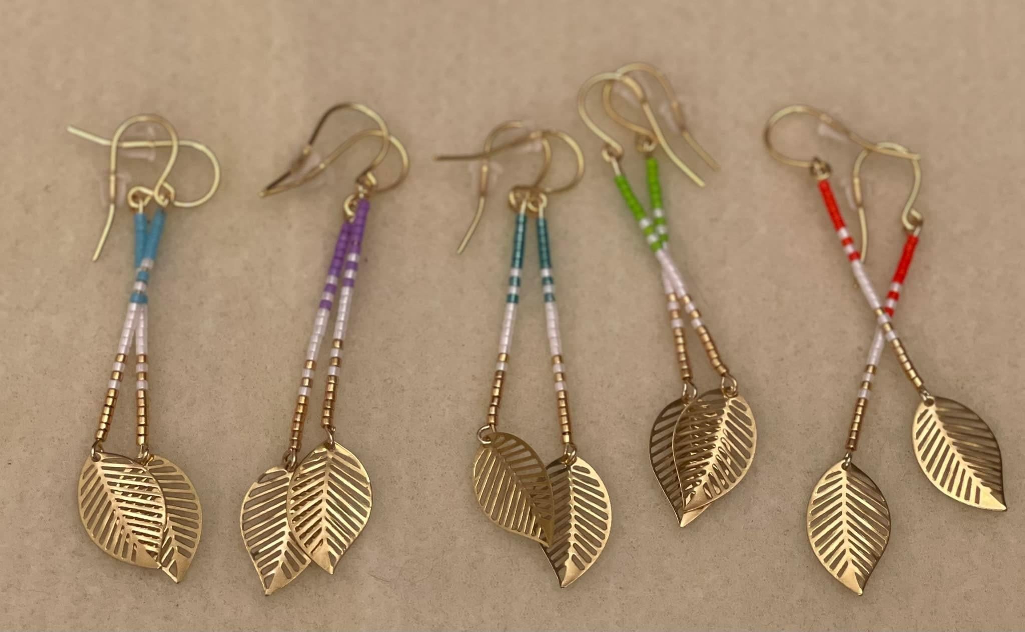 ‘Leaf on a Branch’ Earrings