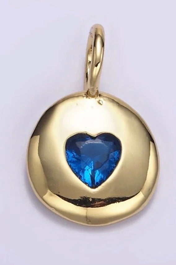 Heart Birthstone Pendant Necklace