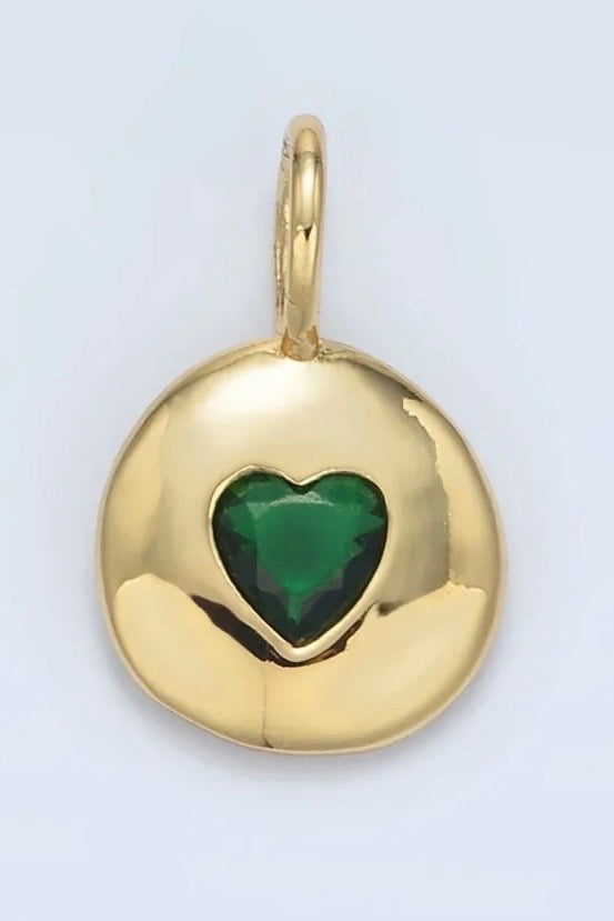 Heart Birthstone Pendant Necklace