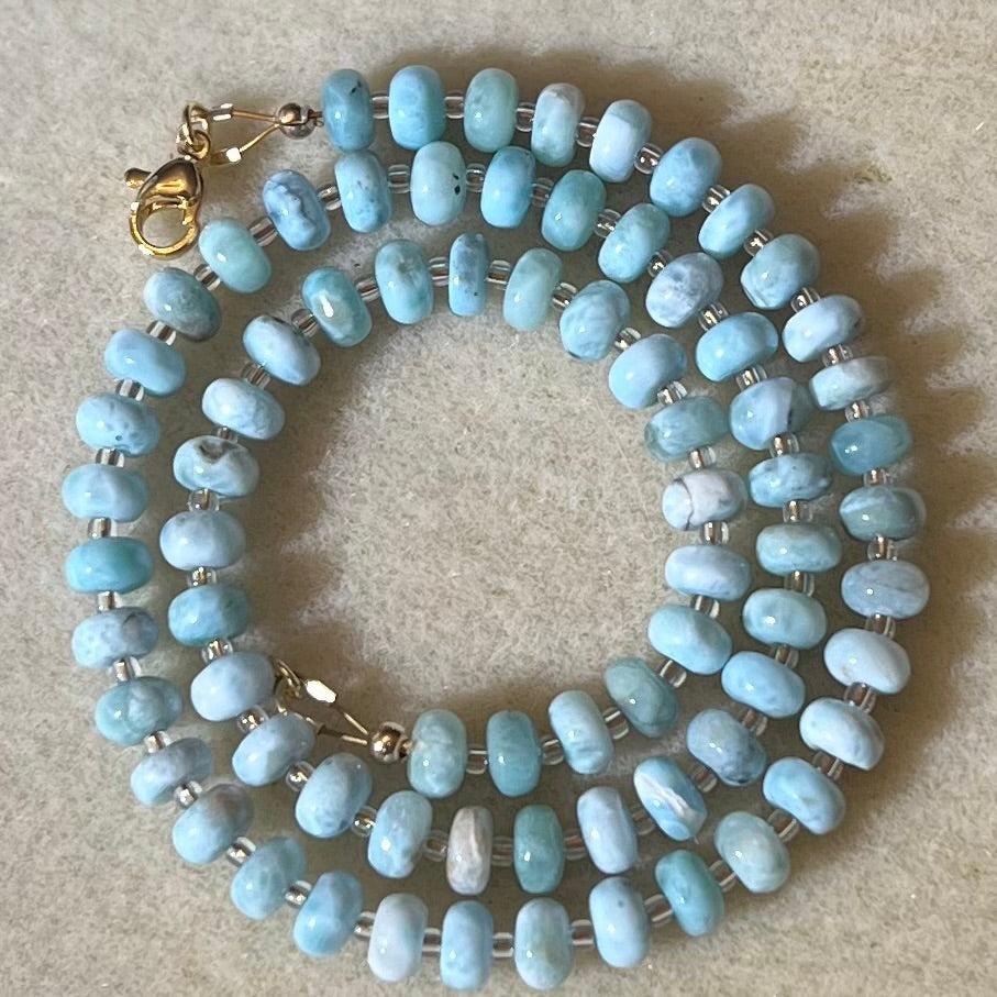 Larimar Gemstone Necklace