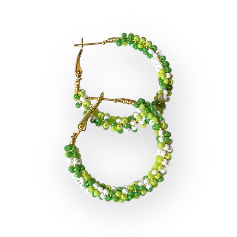 'Pinch-Proof' Wire-Wrapped Beaded Hoops