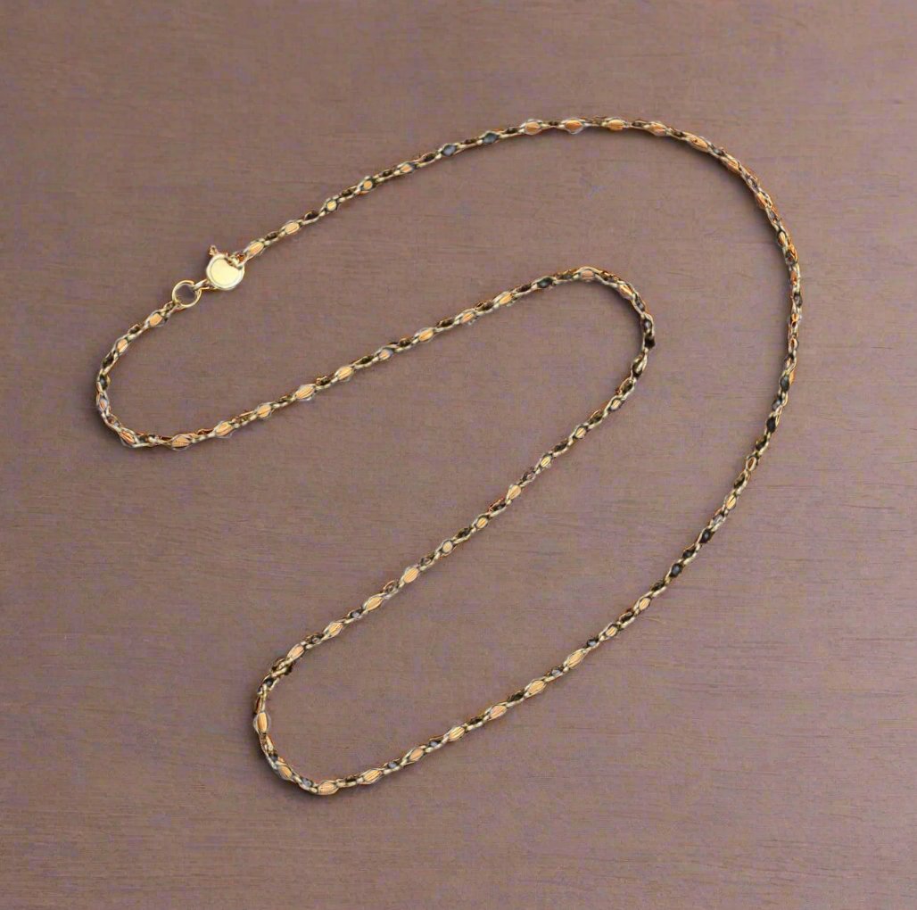 Gold-Fill Quatrefoil Link Necklace