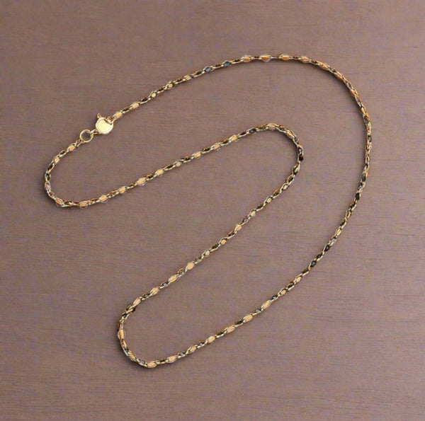 Gold-Fill Quatrefoil Link Necklace