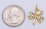 Gold-Fill and Multicolor Shamrock Charm