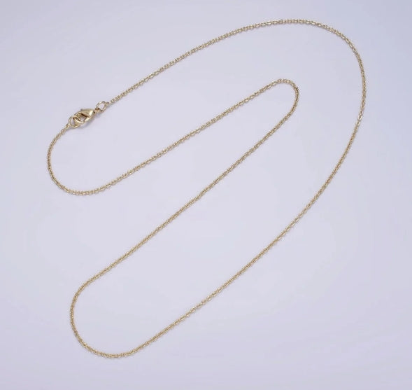 'Demure' Gold-Filled Cable Chain Necklace