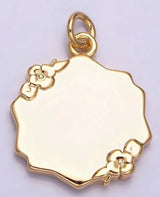 Gold Filled Baby Hand and Feet Enamel Charm