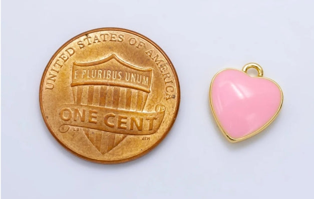 Enamel Heart Charm